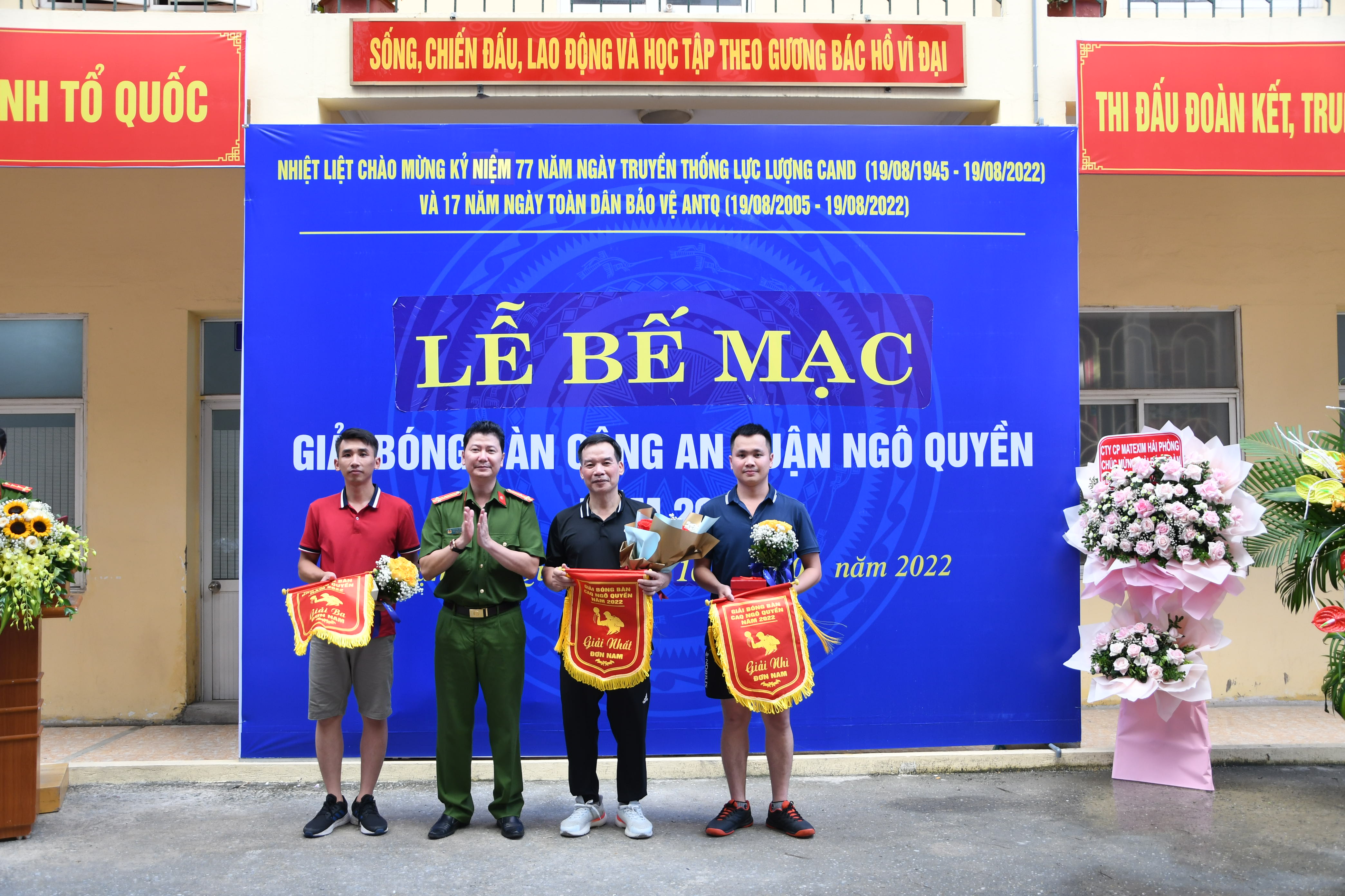 Công an quận Ngô Quyền: Bế mạc giải “Bóng bàn Công an quận Ngô Quyền năm 2022